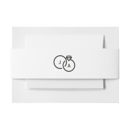 Elegante moderne Bands für Einladungen Einladungsbanderole