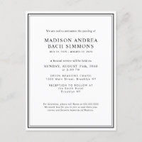 Elegante Moderne Beerdigung