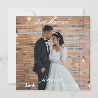 Elegante moderne benutzerdefinierte Hochzeitsfoto-