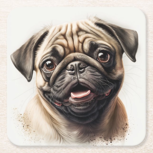 Elegante, moderne, benutzerdefinierte Vorlage hinz Rechteckiger Pappuntersetzer (Vorderseite)