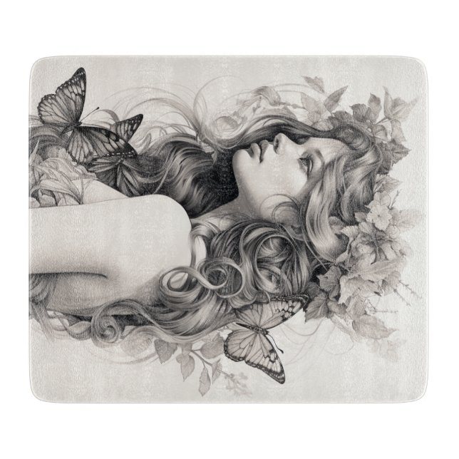 Elegante, moderne, benutzerdefinierte Vorlage hinz Schneidebrett (Vorderseite)