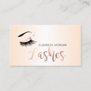 Elegante Moderne Berufliche Lashes Visitenkarte