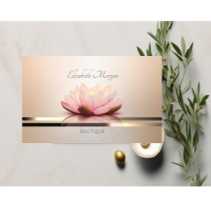 Elegante Moderne Berufliche Luminouse Lotus Visitenkarte