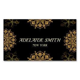 elegante moderne Black Gold-Visitenkarte Magnetische Visitenkarte
