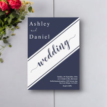 Elegante moderne blaue Hochzeit