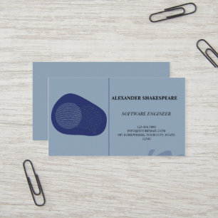 Elegante/moderne/Blue Engineer Business Card Visitenkarte
