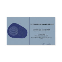 Elegante/moderne/Blue Engineer Business Card