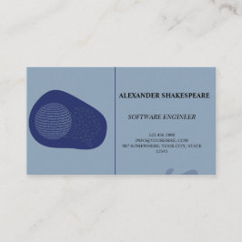 Elegante/moderne/Blue Engineer Business Card Visitenkarte