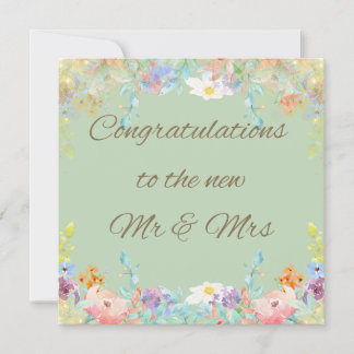 "Elegante moderne Blumenkarte Einladung