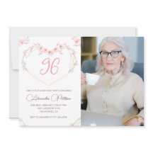 Elegante moderne Boho-Blumen-Foto-Geburtstagsfeier
