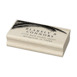 Elegante Moderne botanische Hochzeit Gummistempel