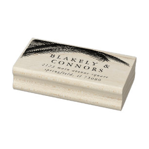 Elegante Moderne botanische Hochzeit Gummistempel