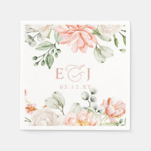 Elegante moderne botanische rosafarbene Hochzeit m