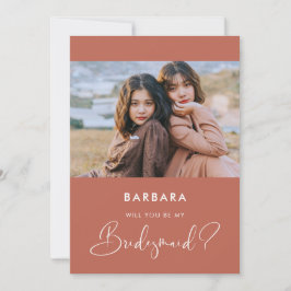 Elegante moderne Bridesmaid-Vorschlagskarte Einladung