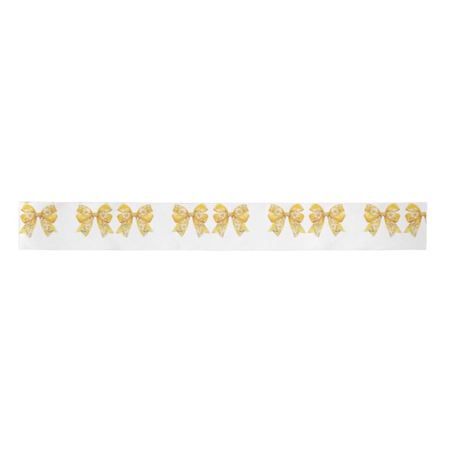 Elegante moderne Dazie-Blume Satinband (Vorderseite)