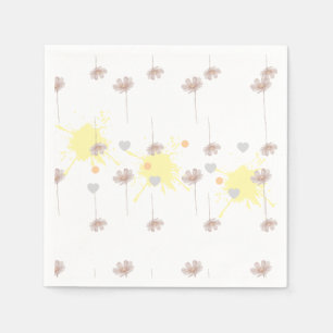 Elegante moderne Dazie-Blume Serviette