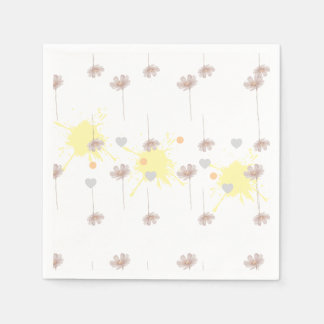 Elegante moderne Dazie-Blume Serviette