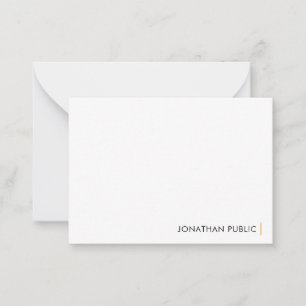 Elegante, moderne, einfache Designvorlage individu Mitteilungskarte