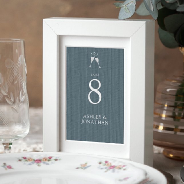 Elegante moderne, einfache Elemente Hochzeit Tischnummer (Von Creator hochgeladen)