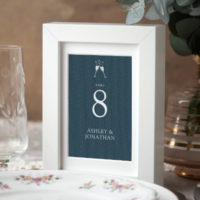 Elegante moderne, einfache Elemente Hochzeit Tischnummer (Von Creator hochgeladen)