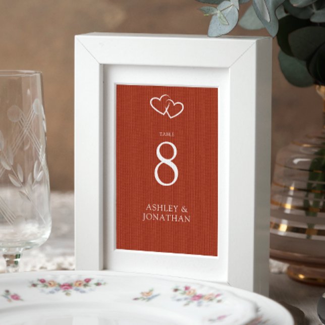 Elegante moderne, einfache Elemente Hochzeit Tischnummer (Von Creator hochgeladen)