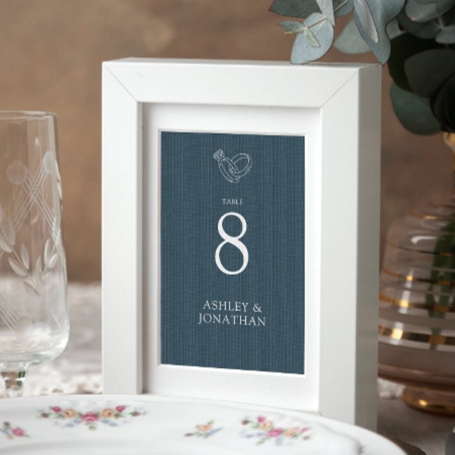 Elegante moderne, einfache Elemente Hochzeit Tischnummer (Von Creator hochgeladen)