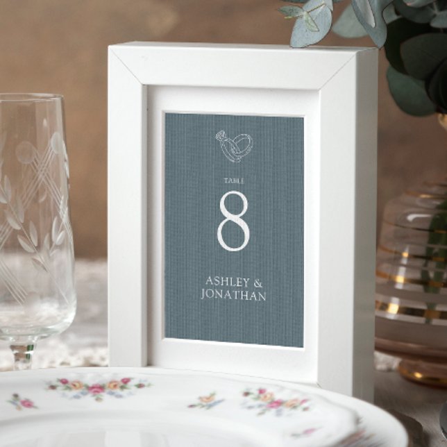 Elegante moderne, einfache Elemente Hochzeit Tischnummer (Von Creator hochgeladen)