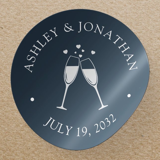 Elegante moderne, einfache Elemente Runder Aufkleber (Von Creator hochgeladen)