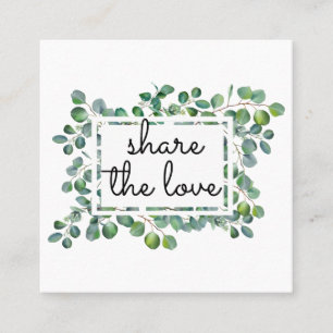 Elegante Moderne Eukalyptus Wählen Sie eine andere Empfehlungskarte