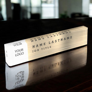Elegante moderne Executive Gold Professional Namensplakette