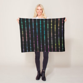 Elegante moderne farbenfrohe Perlen Kreise Dots Mu Fleecedecke
