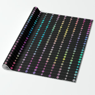 Elegante moderne farbenfrohe Perlen Kreise Dots Mu Geschenkpapier