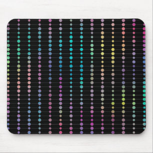 Elegante moderne farbenfrohe Perlen Kreise Dots Mu Mousepad
