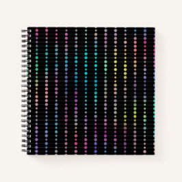 Elegante moderne farbenfrohe Perlen Kreise Dots Mu Notizbuch