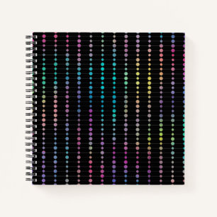 Elegante moderne farbenfrohe Perlen Kreise Dots Mu Notizbuch
