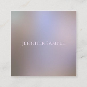 Elegante, moderne Farbharmonie - Vorlage für saube Quadratische Visitenkarte