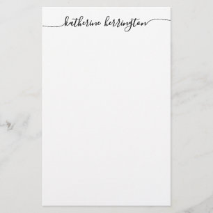 Elegante moderne feminine Kalligrafie-Schrift mit  Briefpapier
