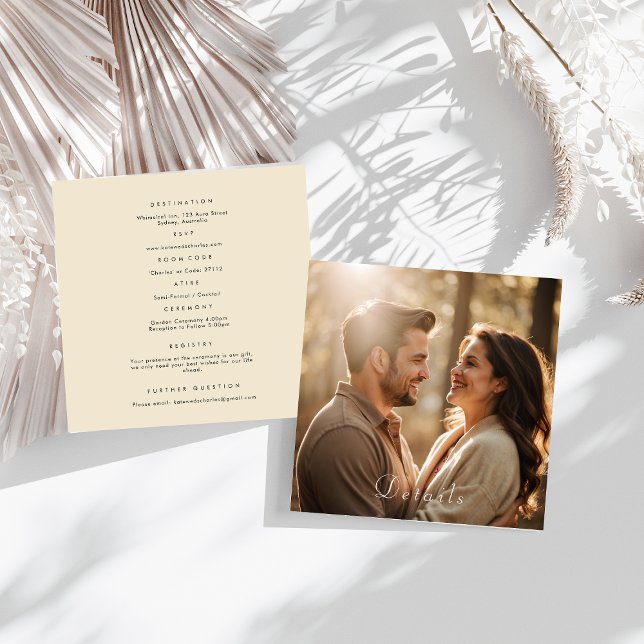 Elegante, moderne Foto Custom Qr Code Enclosure Ca Begleitkarte (Von Creator hochgeladen)