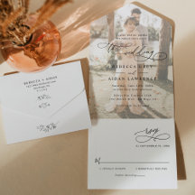 Elegante moderne Fotografie Hochzeitsschriftzug