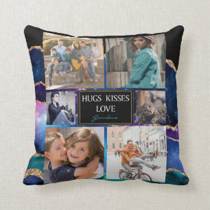 Elegante moderne Fotosammlung für Oma Kissen