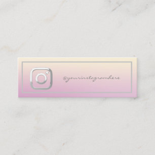 Elegante moderne Frame Simple Instagram Social Med Mini Visitenkarte