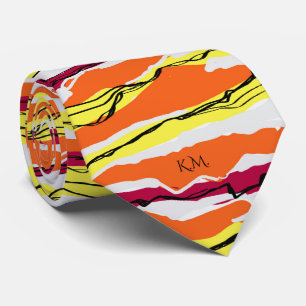 Elegante moderne geometrische Linnähe des Retro-Mo Krawatte