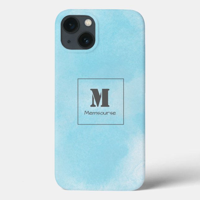 Elegante moderne Geschenke Luxury Blue Cloud Case-Mate iPhone Hülle (Rückseite)