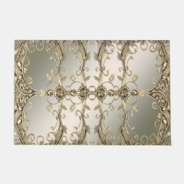 Elegante Moderne Gold Decorative Doormat Fußmatte