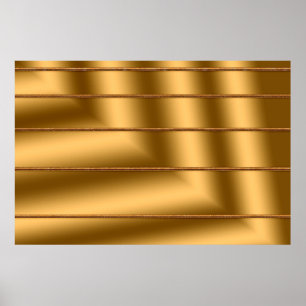 Elegante moderne goldene Geschenkkunst Poster