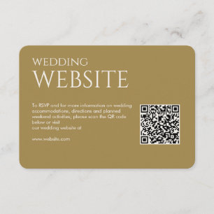 Elegante Moderne Goldhochzeit Begleitkarte