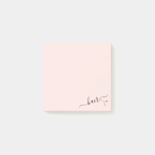 Elegante, moderne Goldschere der Rose Post-it Klebezettel