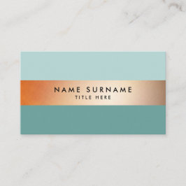 Elegante moderne Goldstreifen-Ruhe-Visitenkarte Visitenkarte