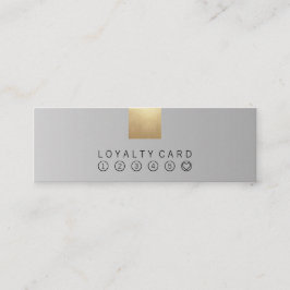 Elegante moderne graue mini visitenkarte