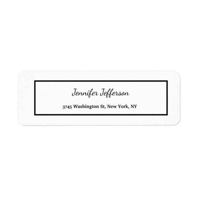 Elegante moderne Handschrift Schlicht Beruflich (Vorne)